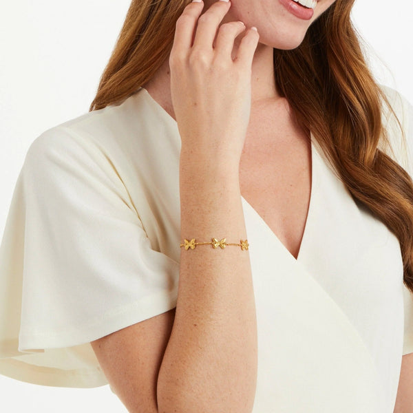 Julie Vos Butterfly Delicate Gold Bracelet