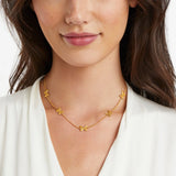 Julie Vos Butterfly Delicate Station Gold Necklace