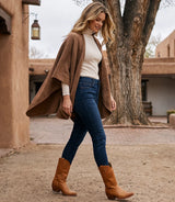 Karen Kane Shawl Sweater Mocha