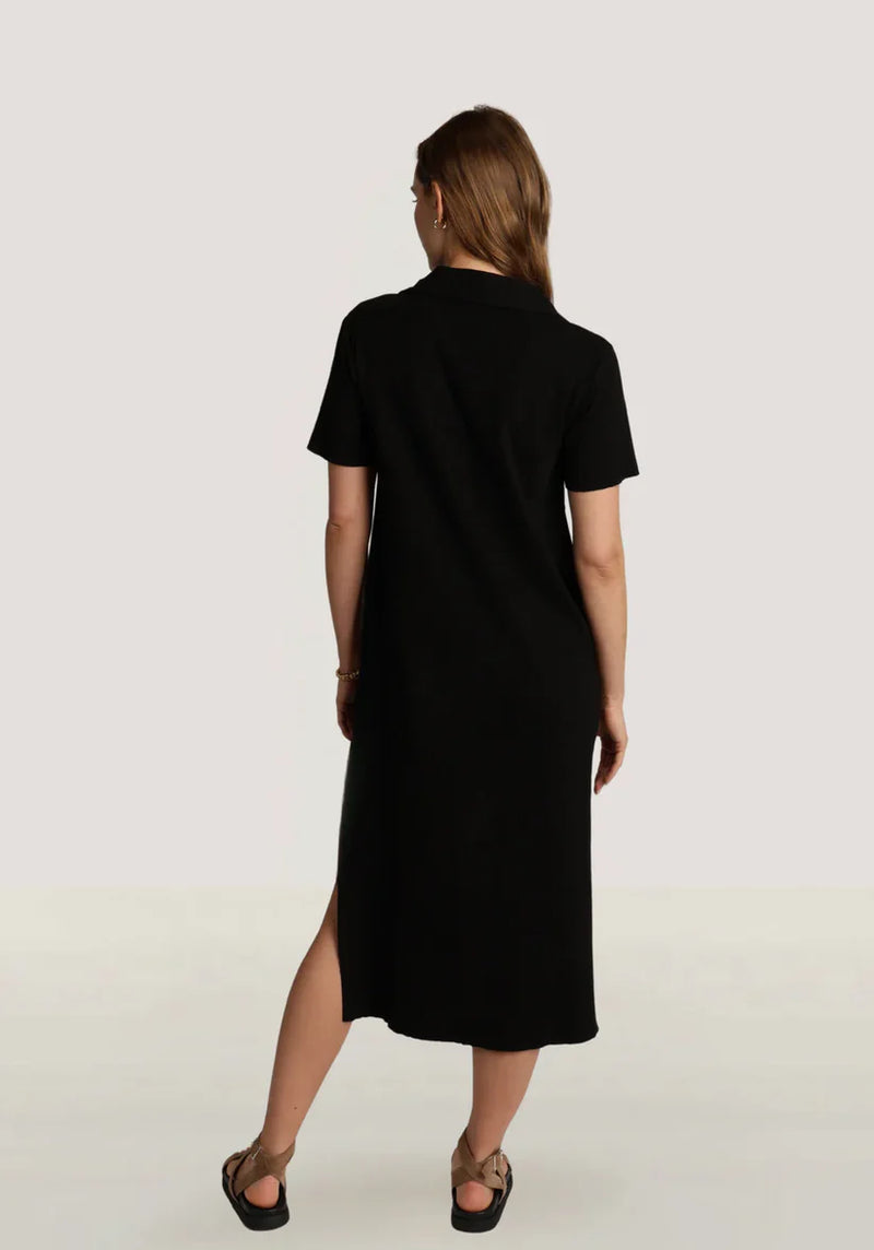 Dylan Carey Rib Dress Black