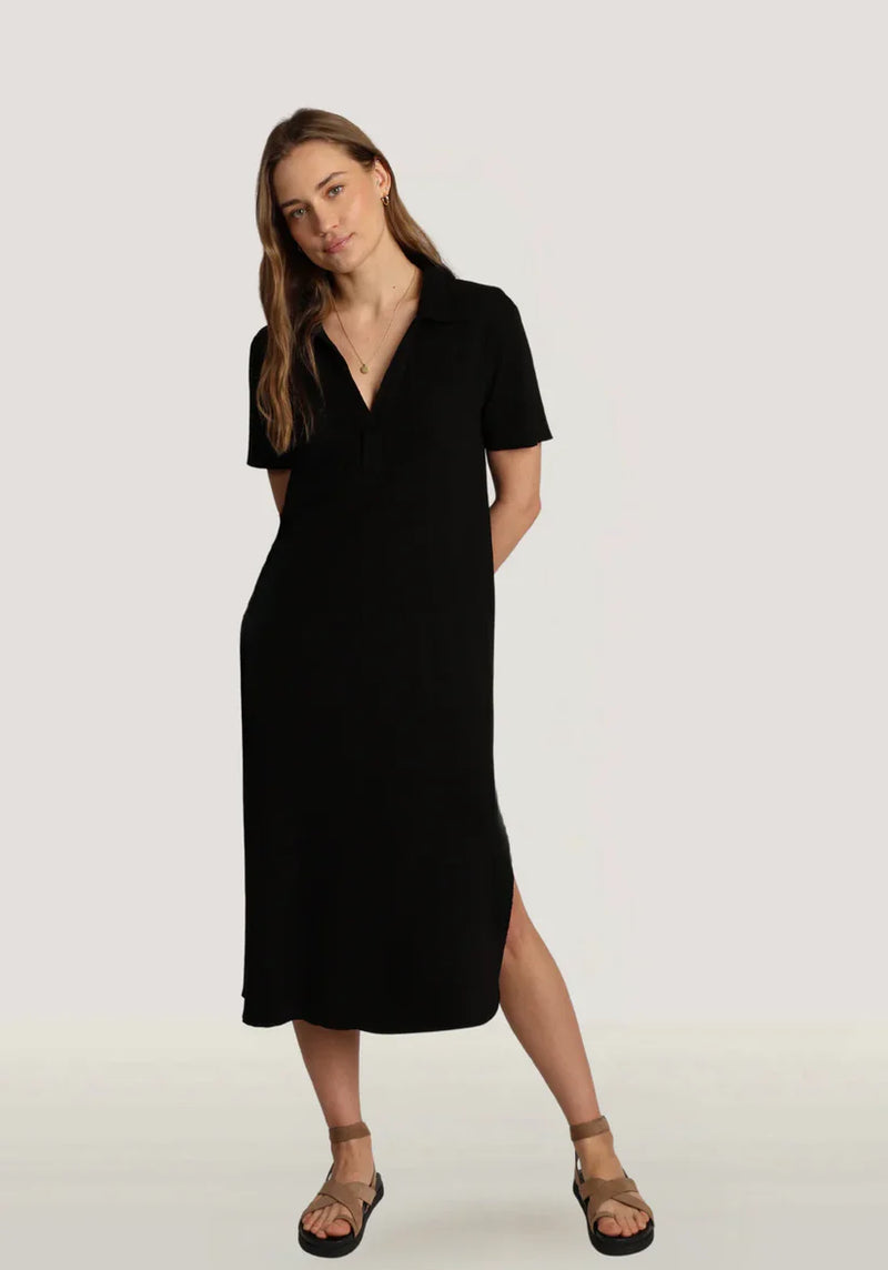 Dylan Carey Rib Dress Black