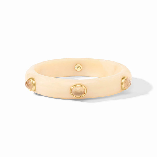 Julie Vos Carnaby Stone Bangle Ivory