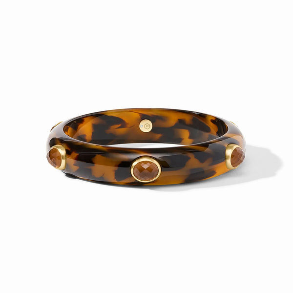 Julie Vos Carnaby Stone Bangle Tortoiseshell