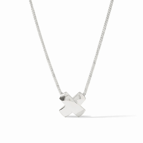Julie Vos Catalina X Delicate Necklace Silver