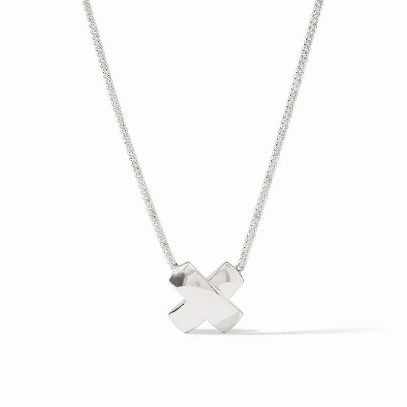 Julie Vos Catalina X Delicate Necklace Silver
