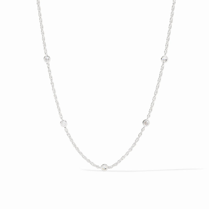 Julie Vos Celeste Delicate Station Necklace Silver