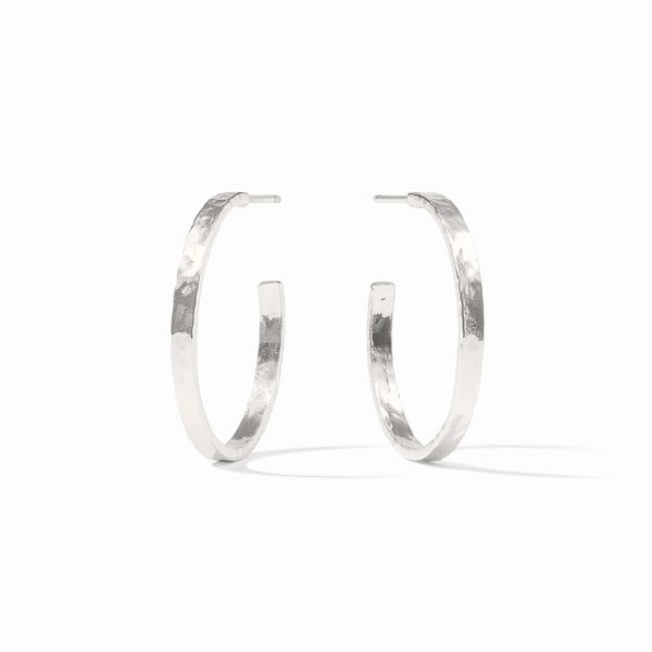 Julie Vos Crescent Hoop Medium Silver