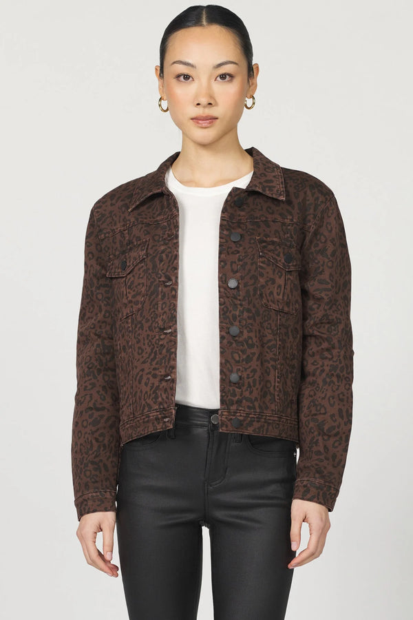 Dear John Ainsley Jacket Brown Leopard