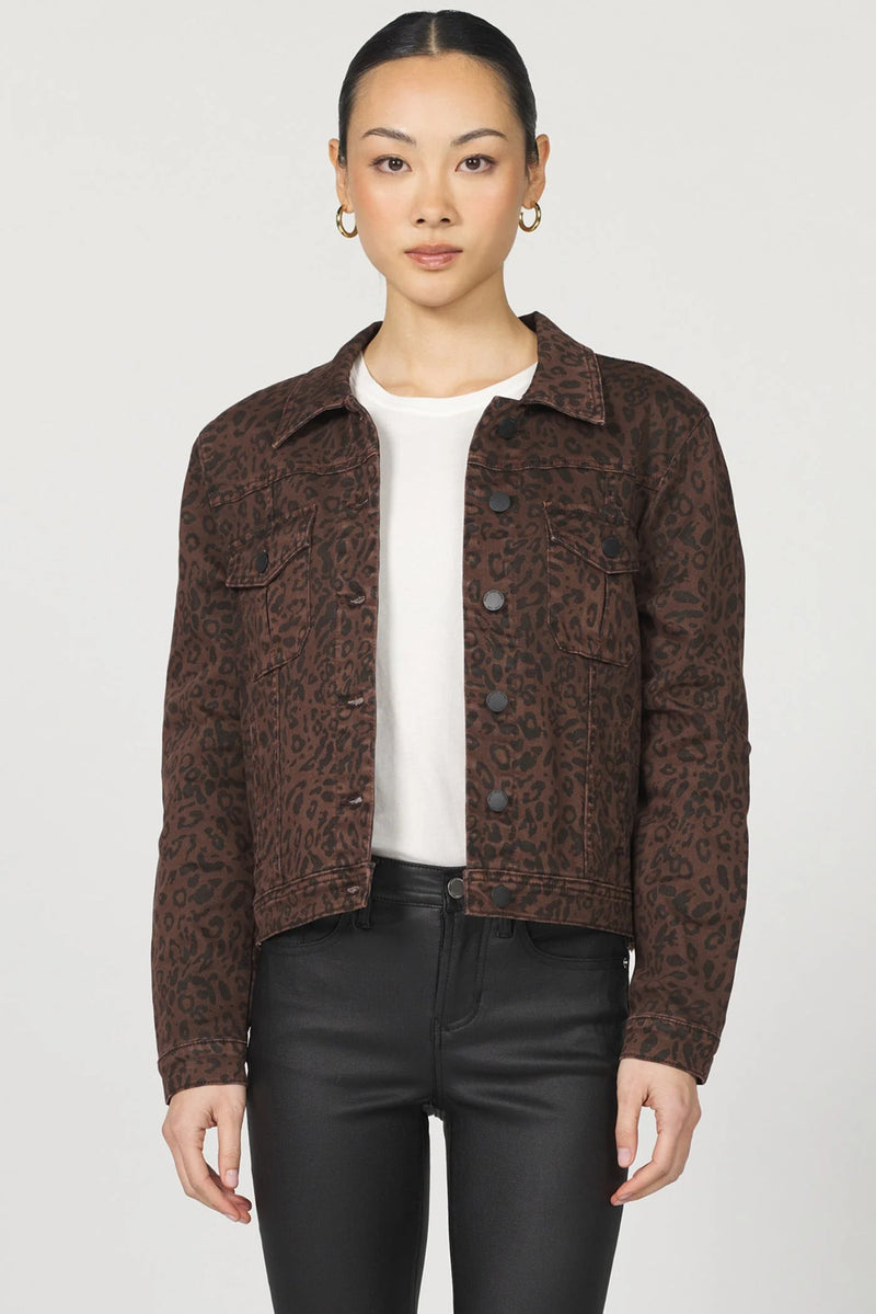 Dear John Ainsley Jacket Brown Leopard