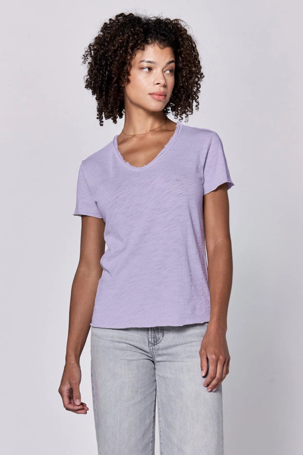 Dear John Vanya Short Sleeve Slub Tee Orchid Bloom