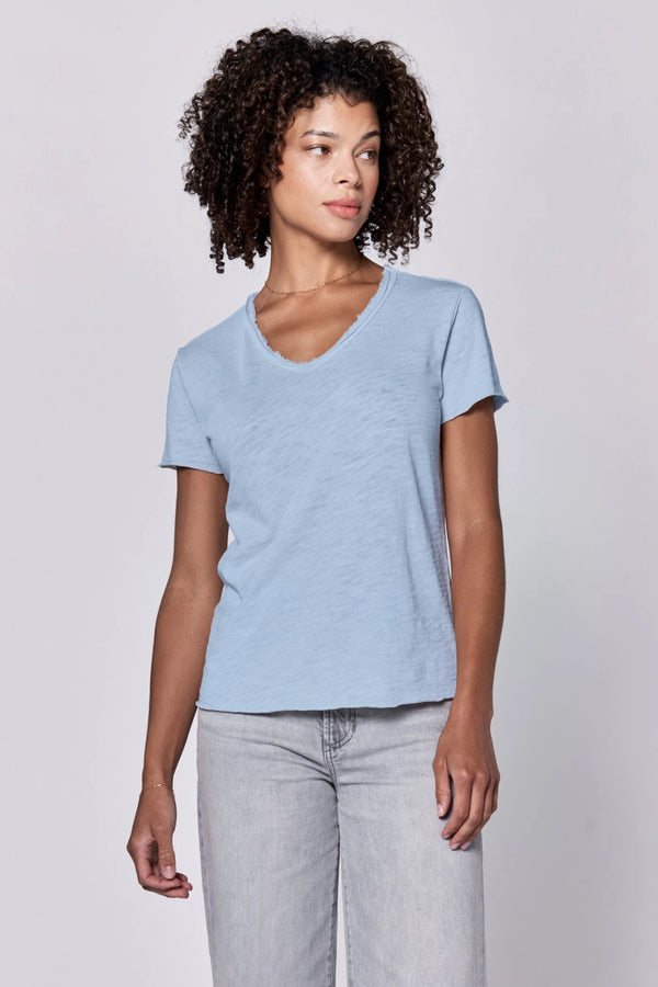 Dear John Vanya Short Sleeve Slub Tee Skyway