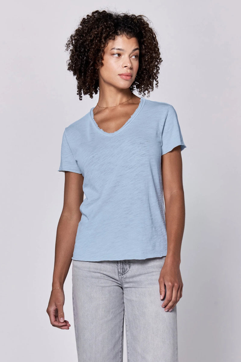 Dear John Vanya Short Sleeve Slub Tee Skyway