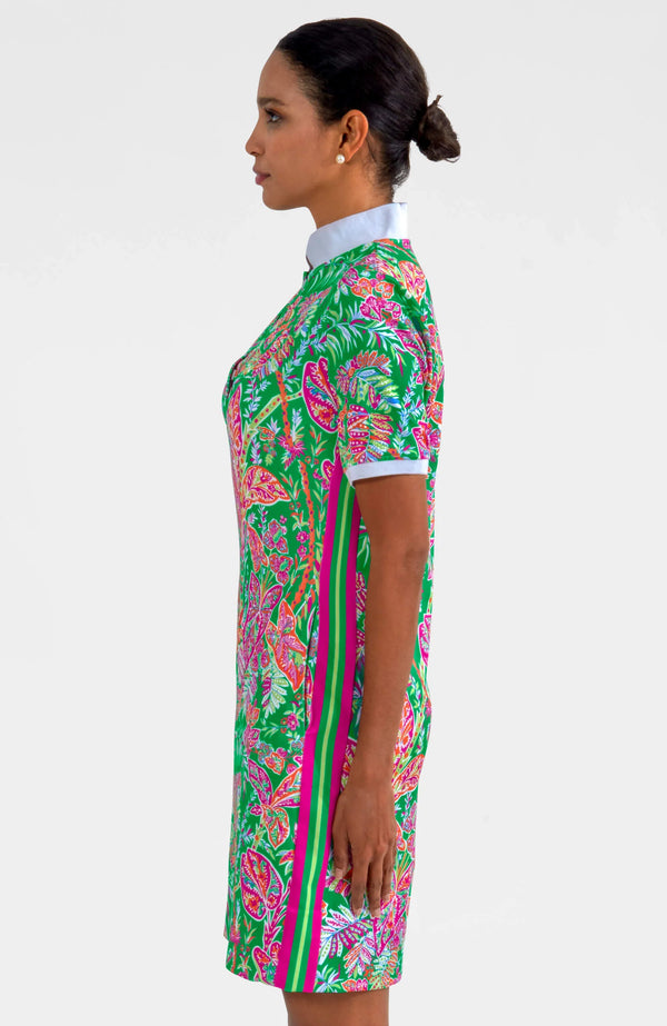Gretchen Scott Jersey Serve It Up Dress - Vintage Vine Kelly