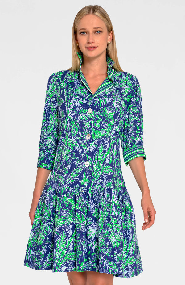 Gretchen Scott So Sweet Dress - Vintage Vines Navy