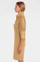 Gretchen Scott Swagger Dress - Ultra Suede Khaki
