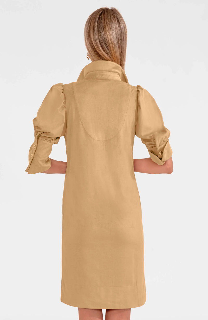 Gretchen Scott Swagger Dress - Ultra Suede Khaki