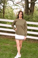 Pearly Vines Danny Crew Neck Sweatshirt Hunter Green