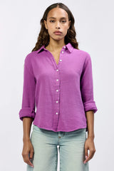 Dear John Gaia Poplin Shirt Cattleya Orchid