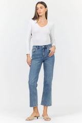 Dear John Anika Crop Straight Jean in Hazlett