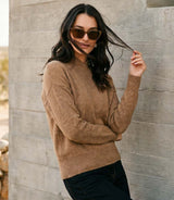 Karen Kane Shawl Sweater Camel