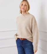 Karen Kane Shawl Collar Sweater Sand