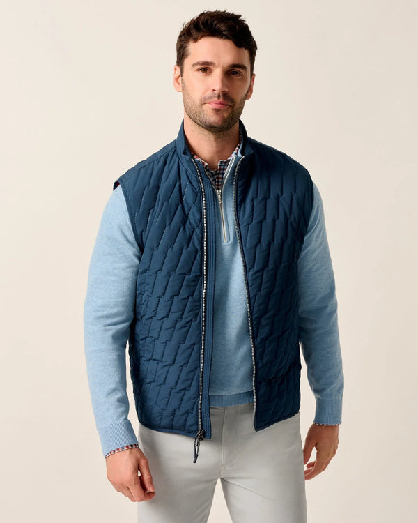 Johnnie-O Belfry Quilted Puffer Vest Space