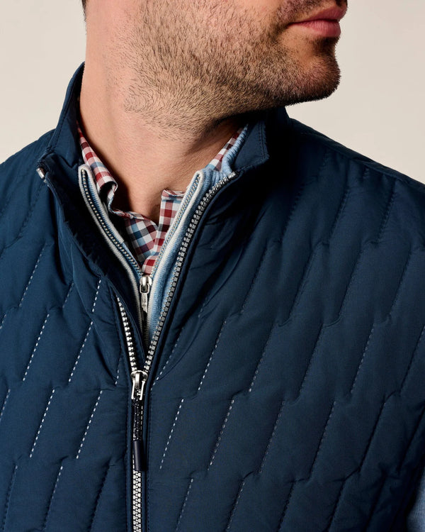 Johnnie-O Belfry Quilted Puffer Vest Space