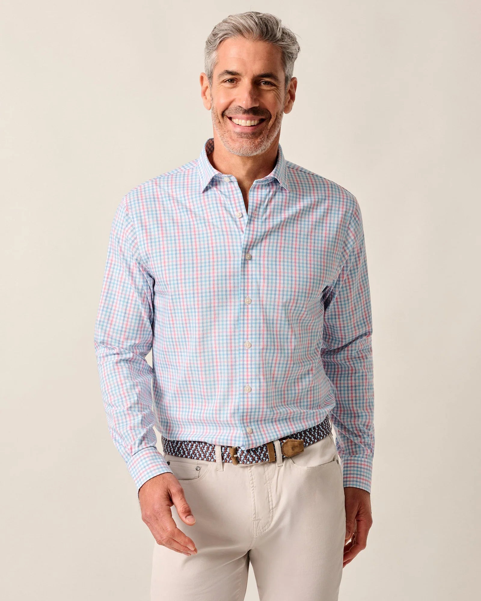 Johnnie-O Everyday Performance Button Down Shirt - Han White – Dan's ...