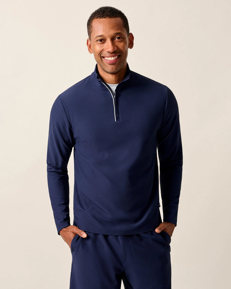 Johnnie-O Hoppin Performance 1/4-Zip Navy
