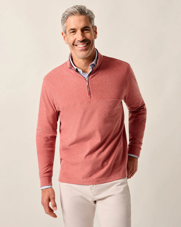 Johnnie-O Mikey Performance 1/4 Zip Pullover Brick