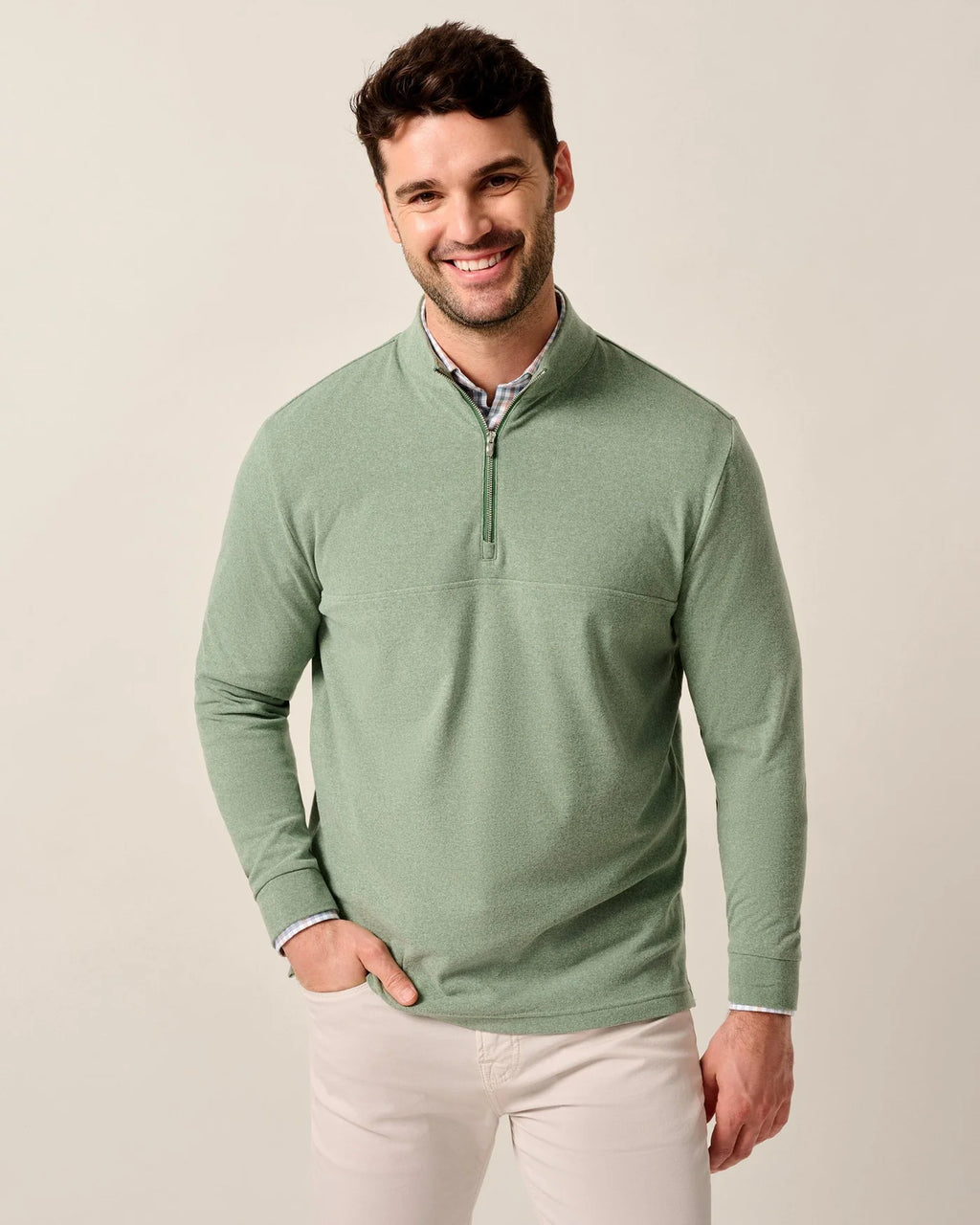 Johnnie-O Mikey Performance 1/4 Zip Pullover Fern – Dan's Southern