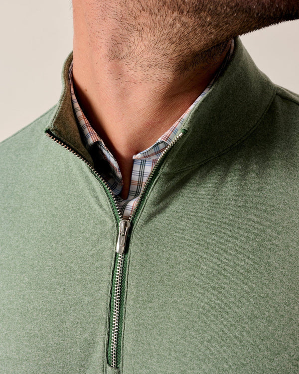 Johnnie-O Mikey Performance 1/4 Zip Pullover Fern
