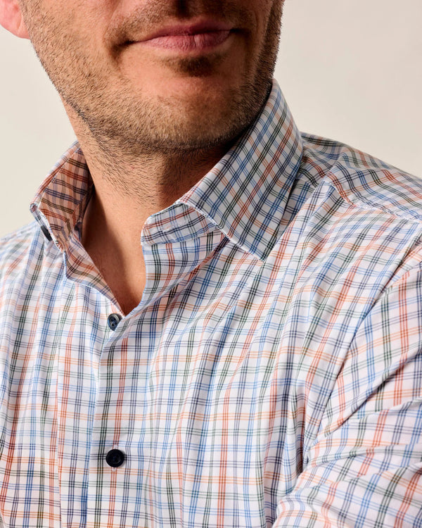 Johnnie-O Natural Performance Button Down Shirt - Vanderwall White