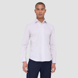 Bugatchi Devon Mini Check OoohCotton® Shirt in Sand
