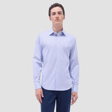 Bugatchi James Mosaic OoohCotton® Shirt in Sky