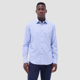Bugatchi Jules Geometric OoohCotton® Shirt in Air Blue