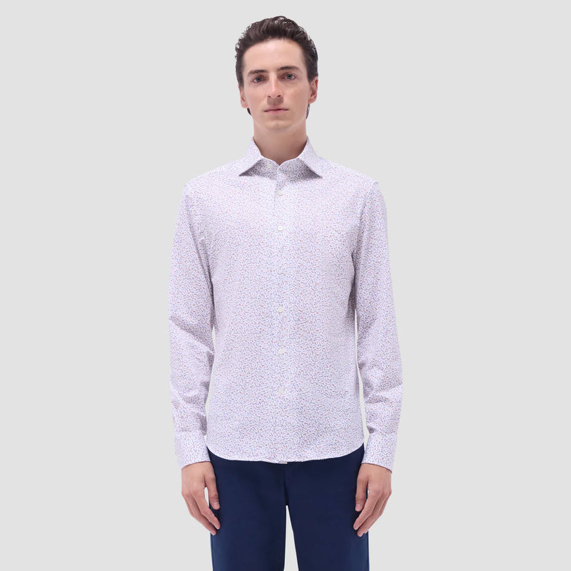 Bugatchi Devon Abstract OoohCotton® Shirt in Pistachio