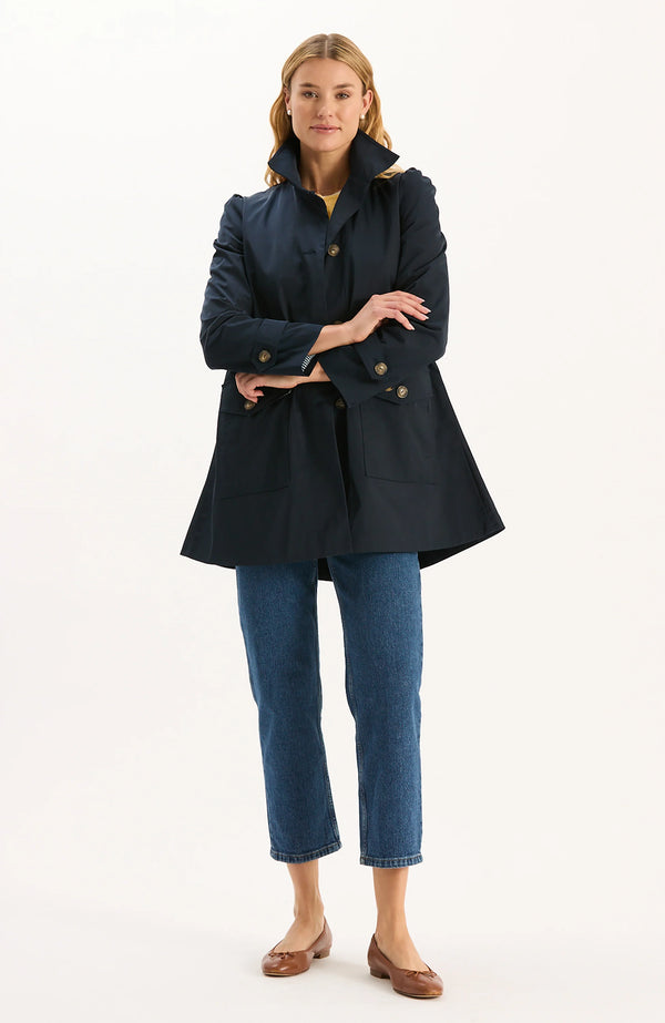 Tyler Boe Sutton Water Repellent Trench Mid Navy