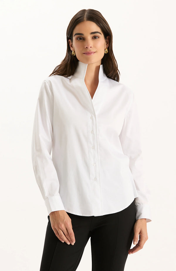 Tyler Boe Natalie Cotton Shirt White