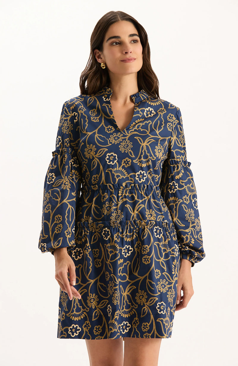 Tyler Boe Emory Cotton Embroidered Dress Multi