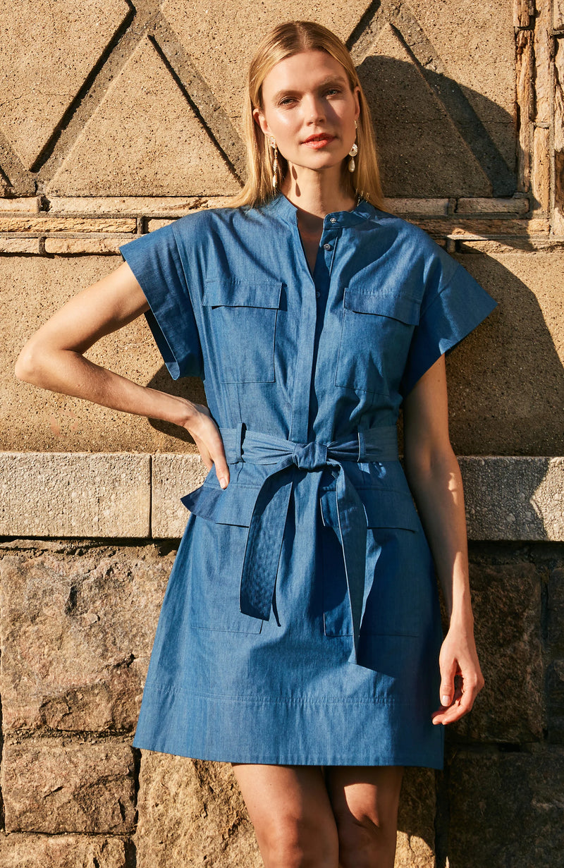 Tyler Böe Wendy Shirt Dress, 8 / Blue Tyler Böe Wendy Shirt Dress, 8 / Blue