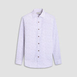 Bugatchi Alvin Checkerboard Shirt in Air Blue