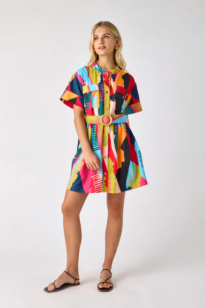Crosby by Mollie Burch Hayden Dress Gulf Palm