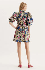 Tyler Boe Lydia Watercolor Floral Dress Multi