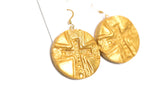 Hidden Truth Leah Dangle Cross Earrings