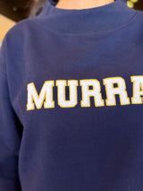 Ellsworth + Ivey Rory Mockneck Murray Sweatshirt Navy/White
