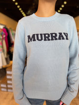Ellsworth + Ivey Murray Classic Crewneck Sweater Light Blue/Navy