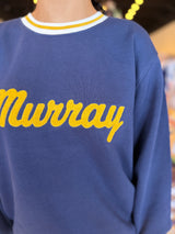 Ellsworth + Ivey Elle Chenille Murray Sweatshirt Navy
