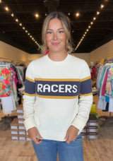 Ellsworth + Ivey Racers Classic Crewneck Sweater Ivory