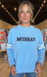 Ellsworth + Ivey Emery Murray Sweater Light Blue/Navy
